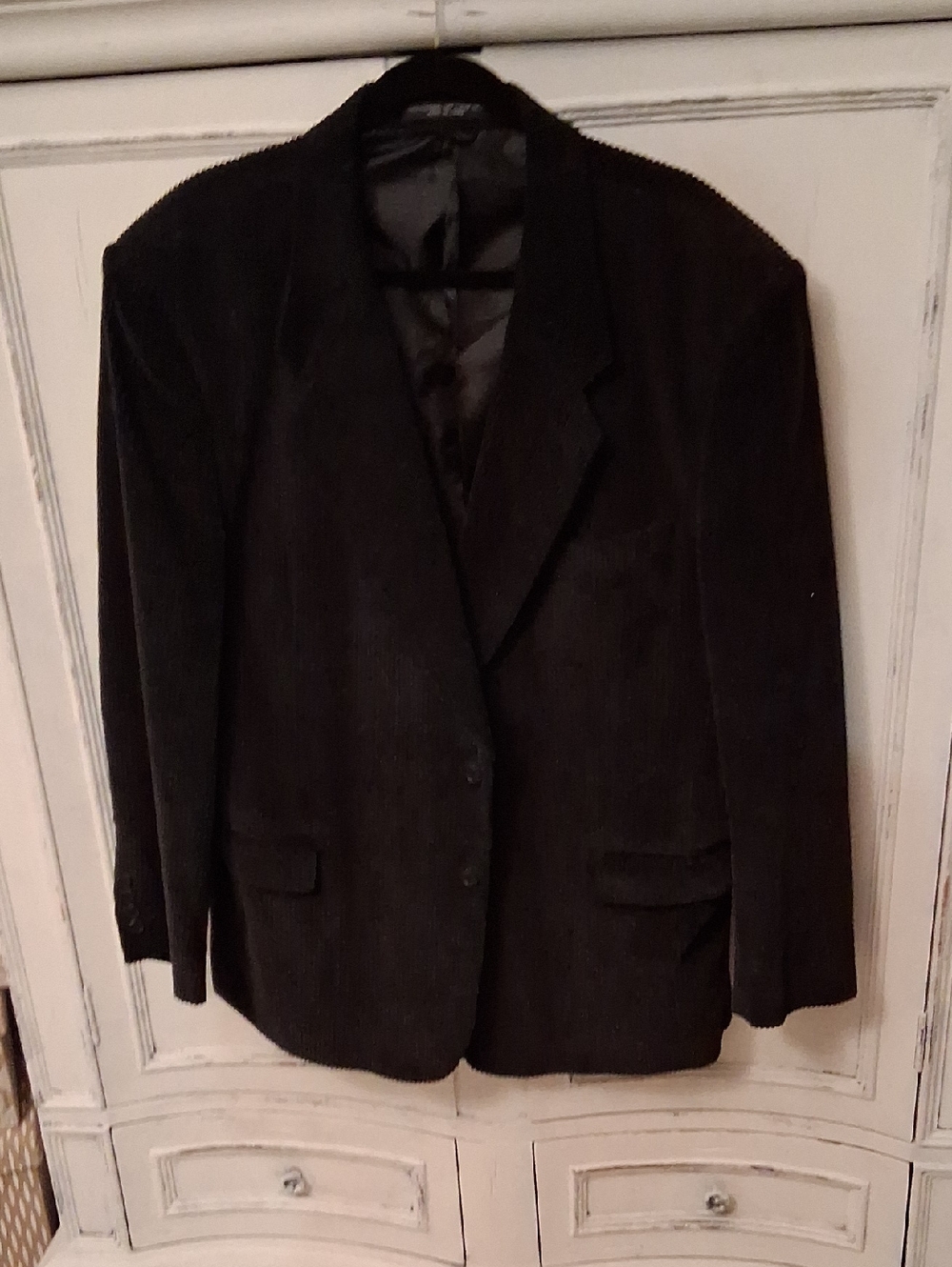 Men's Black Corduroy Blazer - Classic Style